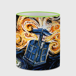 Кружка 3D Van Gogh Tardis, цвет: 3D-светло-зеленый кант — фото 2