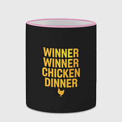 Кружка 3D Pubg Top 1, цвет: 3D-розовый кант — фото 2