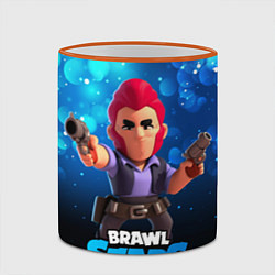 Кружка 3D Brawl Stars Colt Кольт, цвет: 3D-оранжевый кант — фото 2