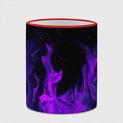 Кружка 3D ФИОЛЕТОВЫЙ ОГОНЬ, цвет: 3D-красный кант — фото 2