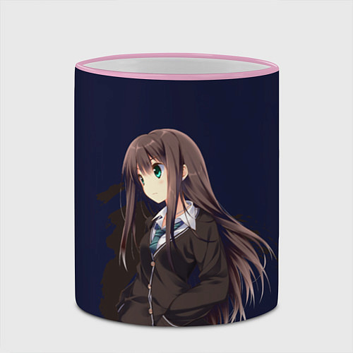 Кружка цветная Аниме / 3D-Розовый кант – фото 2