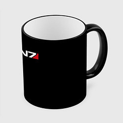 Кружка 3D MASS EFFECT N7, цвет: 3D-черный кант