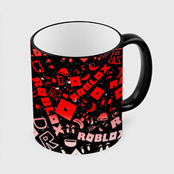 Кружка 3D Roblox, цвет: 3D-черный кант