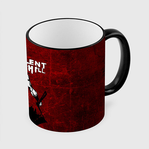 Кружка цветная SILENT HILL / 3D-Черный кант – фото 1