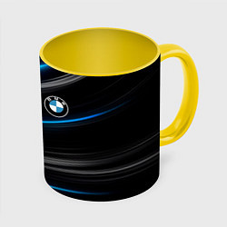 Кружка 3D BMW, цвет: 3D-белый + желтый