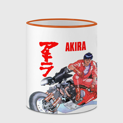 Кружка цветная AKIRA / 3D-Оранжевый кант – фото 2