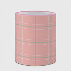 Кружка 3D Шотландка Розовая, цвет: 3D-розовый кант — фото 2