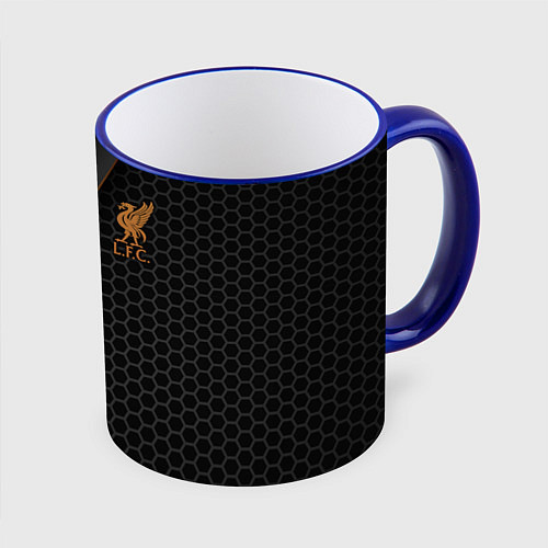 Кружка цветная Liverpool FC / 3D-Синий кант – фото 1