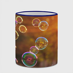Кружка 3D Мыльные пузыри, цвет: 3D-синий кант — фото 2