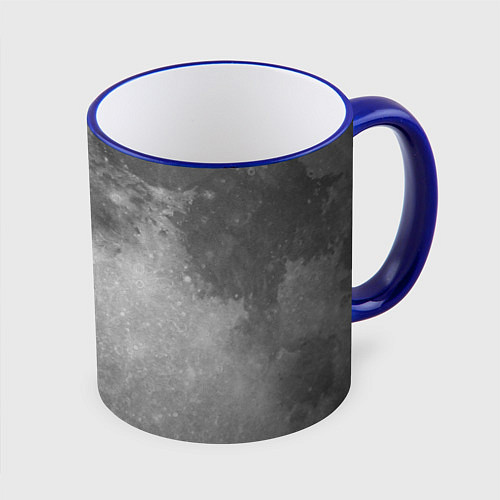 Кружка цветная ЛУНА / 3D-Синий кант – фото 1