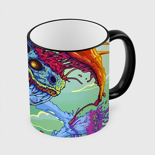 Кружка цветная HYPERBEAST / 3D-Черный кант – фото 1