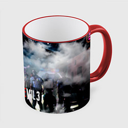 Кружка 3D RESIDENT EVIL 3, цвет: 3D-красный кант