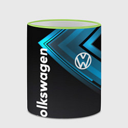Кружка 3D Volkswagen, цвет: 3D-светло-зеленый кант — фото 2