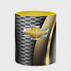 Кружка 3D CHEVROLET, цвет: 3D-белый + желтый — фото 2