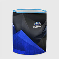 Кружка 3D SUBARU, цвет: 3D-небесно-голубой кант — фото 2