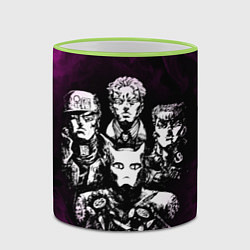 Кружка 3D JOJOS BIZARRE ADVENTURE, цвет: 3D-светло-зеленый кант — фото 2