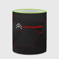 Кружка 3D CITROЁN, цвет: 3D-светло-зеленый кант — фото 2