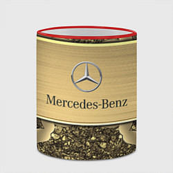 Кружка 3D MERCEDES GOLD, цвет: 3D-красный кант — фото 2
