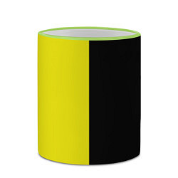 Кружка 3D BLACK YELLOW, цвет: 3D-светло-зеленый кант — фото 2