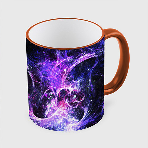 Кружка цветная SPACE / 3D-Оранжевый кант – фото 1