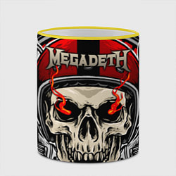 Кружка 3D Megadeth, цвет: 3D-желтый кант — фото 2