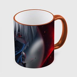 Кружка 3D TOKYO GHOUL, цвет: 3D-оранжевый кант