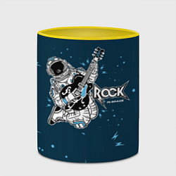 Кружка 3D Космический рок, цвет: 3D-белый + желтый — фото 2