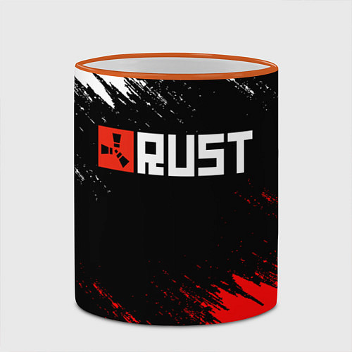 Кружка цветная RUST / 3D-Оранжевый кант – фото 2