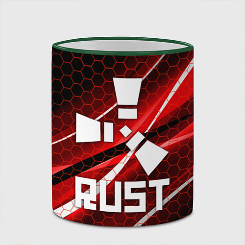 Кружка цветная RUST / 3D-Зеленый кант – фото 2