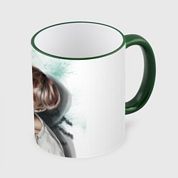 Кружка 3D BTS, цвет: 3D-зеленый кант