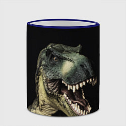 Кружка 3D Динозавр T-Rex, цвет: 3D-синий кант — фото 2