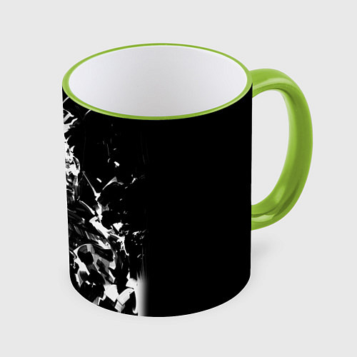 Кружка цветная Dead by Daylight / 3D-Светло-зеленый кант – фото 1