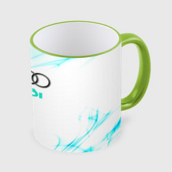 Кружка 3D Audi, цвет: 3D-светло-зеленый кант