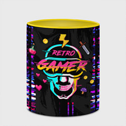Кружка 3D RETROGAMER3D47, цвет: 3D-белый + желтый — фото 2