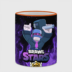 Кружка 3D Brawl Stars DJ Frank, цвет: 3D-оранжевый кант — фото 2