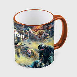Кружка 3D Sabaton, цвет: 3D-оранжевый кант