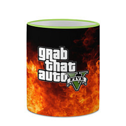 Кружка 3D GTA, цвет: 3D-светло-зеленый кант — фото 2