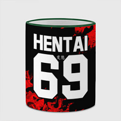 Кружка 3D HENTAI 02, цвет: 3D-зеленый кант — фото 2