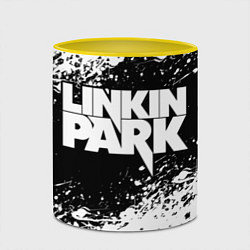 Кружка 3D LINKIN PARK 5, цвет: 3D-белый + желтый — фото 2