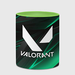Кружка 3D VALORANT, цвет: 3D-белый + светло-зеленый — фото 2