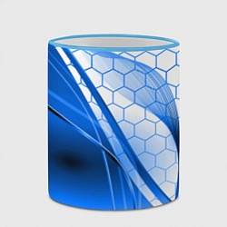 Кружка 3D ABSTRACT BLUE, цвет: 3D-небесно-голубой кант — фото 2