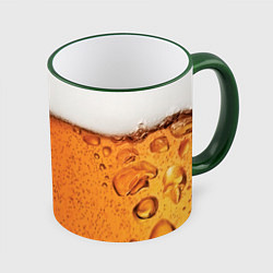 Кружка 3D ПИВО!, цвет: 3D-зеленый кант