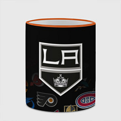 Кружка 3D NHL Los Angeles Kings, цвет: 3D-оранжевый кант — фото 2