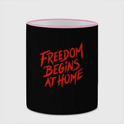 Кружка 3D Freedom, цвет: 3D-розовый кант — фото 2