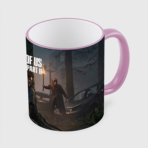 Кружка цветная The Last of Us part 2 / 3D-Розовый кант – фото 1