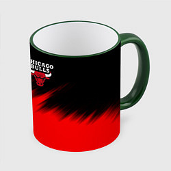 Кружка 3D CHICAGO BULLS, цвет: 3D-зеленый кант