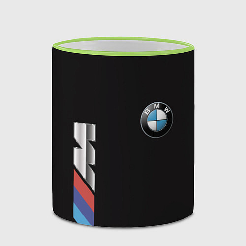 Кружка цветная BMW / 3D-Светло-зеленый кант – фото 2