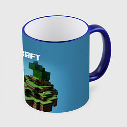 Кружка 3D Minecraft, цвет: 3D-синий кант