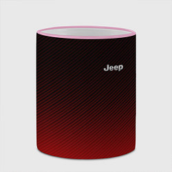 Кружка 3D Jeep спина Z, цвет: 3D-розовый кант — фото 2