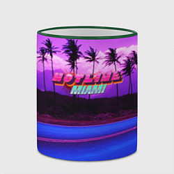 Кружка 3D HOTLINE MIAMI, цвет: 3D-зеленый кант — фото 2